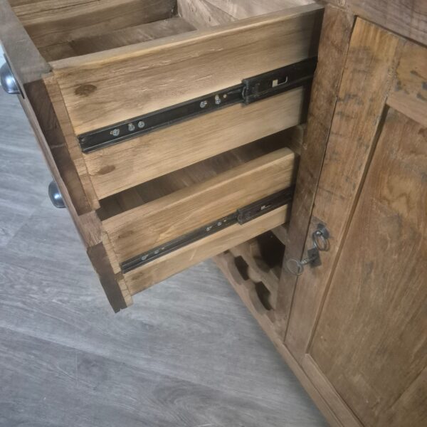Weinschrank Sideboard Teakholz 1,00 m – Bild 11
