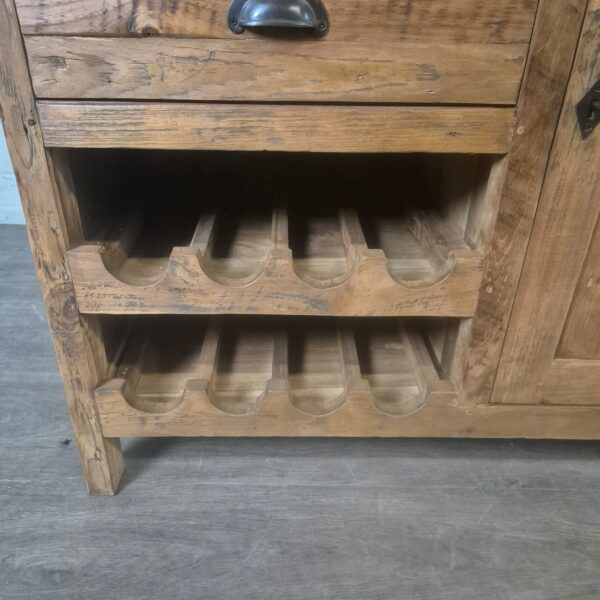 Weinschrank Sideboard Teakholz 1,00 m – Bild 5