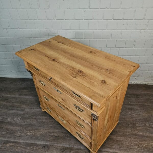 Schreib-Kommode Gründerzeit 1880 Kiefer – Bild 4