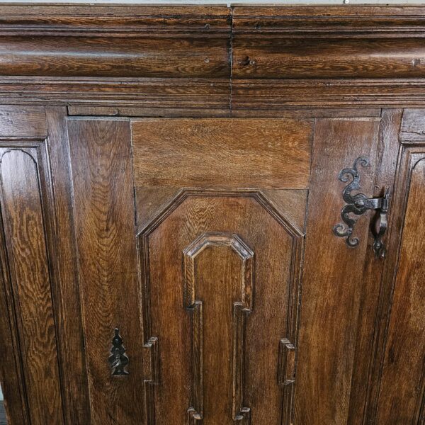 Schrank Kleiderschrank Barock 1780 Eiche – Bild 11