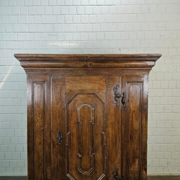 Schrank Kleiderschrank Barock 1780 Eiche – Bild 3