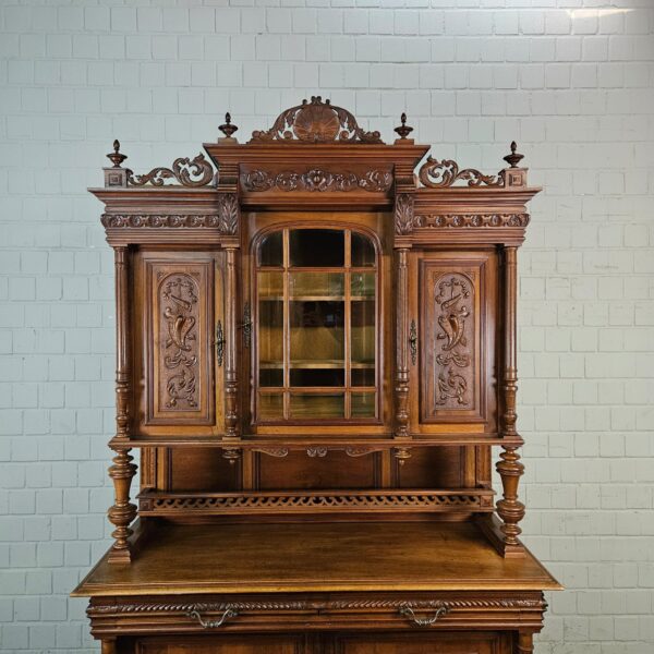 Buffetschrank Schrank Gründerzeit 1880 Eiche – Bild 4