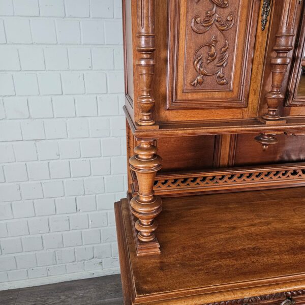 Buffetschrank Schrank Gründerzeit 1880 Eiche – Bild 8