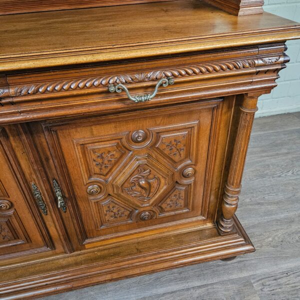 Buffetschrank Schrank Gründerzeit 1880 Eiche – Bild 11