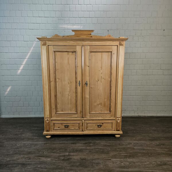 Schrank Kleiderschrank Gründerzeit 1880 Kiefer – Bild 2