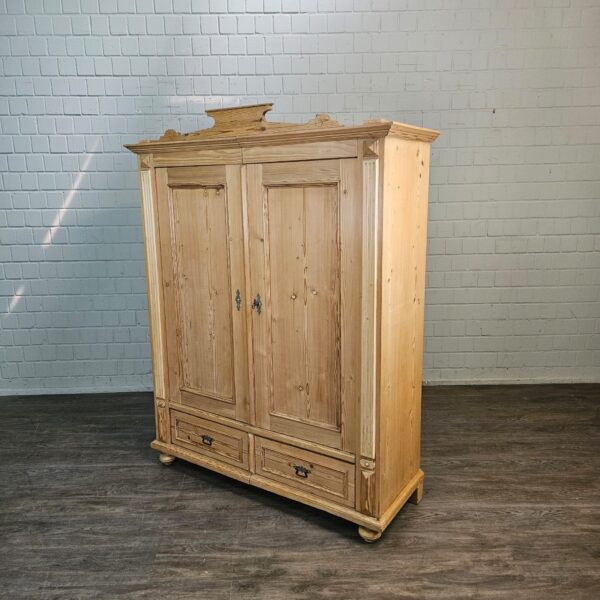 Schrank Kleiderschrank Gründerzeit 1880 Kiefer – Bild 3