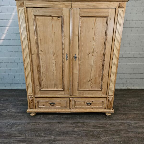 Schrank Kleiderschrank Gründerzeit 1880 Kiefer – Bild 5