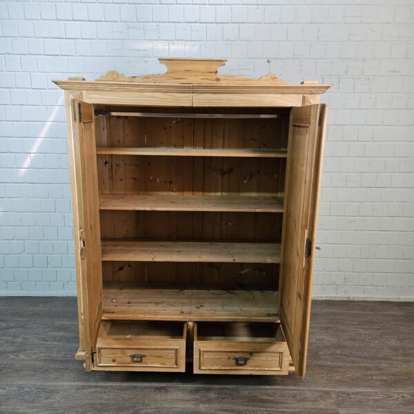 Schrank Kleiderschrank Gründerzeit 1880 Kiefer – Bild 12