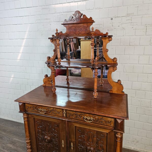 Buffetschrank Schrank Gründerzeit 1880 Nussbaum – Bild 10