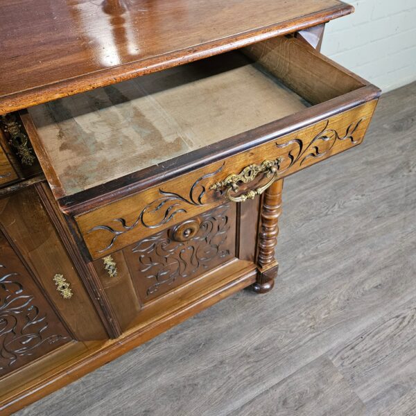 Buffetschrank Schrank Gründerzeit 1880 Nussbaum – Bild 13