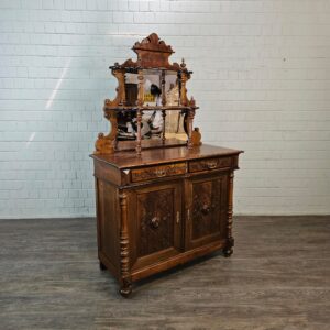 Buffetschrank Schrank Gründerzeit 1880 Nussbaum