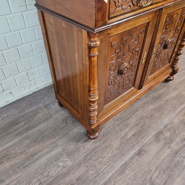 Buffetschrank Schrank Gründerzeit 1880 Nussbaum – Bild 6