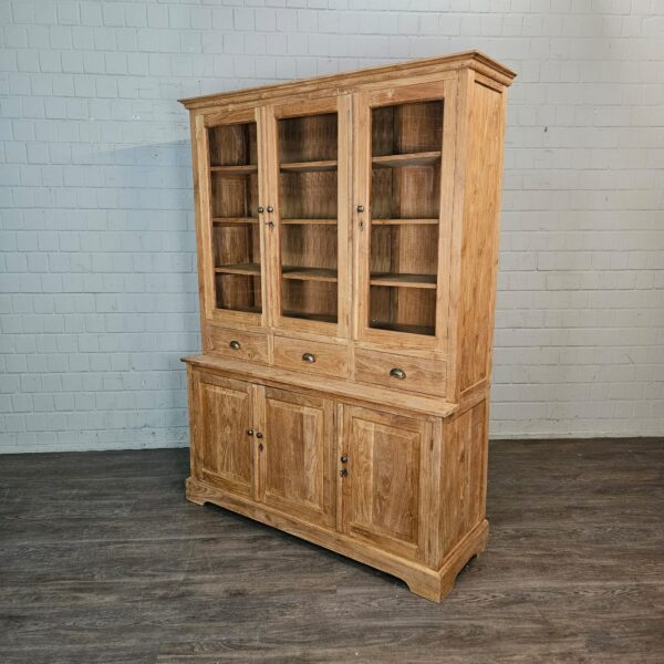 Vitrine Bücherschrank Teakholz 1,56 m – Bild 3