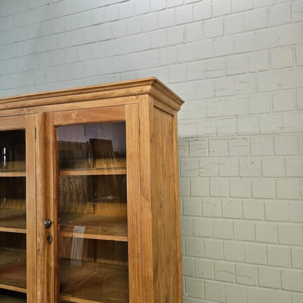 Vitrine Bücherschrank Teakholz 1,56 m – Bild 9