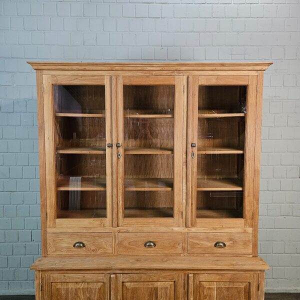Vitrine Bücherschrank Teakholz 1,56 m – Bild 4
