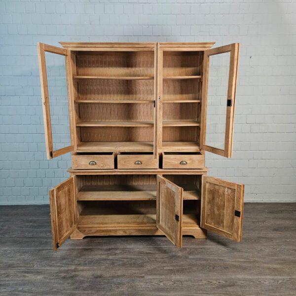 Vitrine Bücherschrank Teakholz 1,56 m – Bild 10