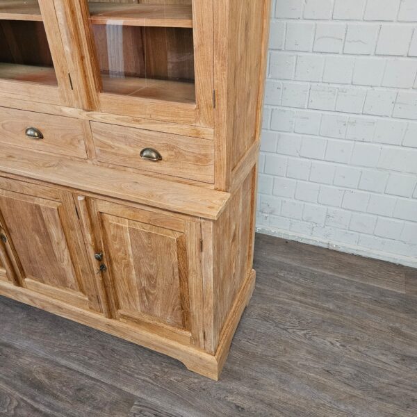 Vitrine Bücherschrank Teakholz 1,56 m – Bild 8