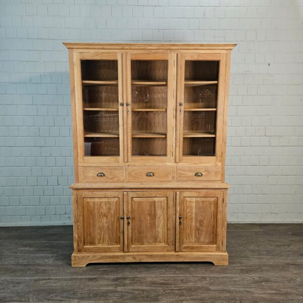 Vitrine Bücherschrank Teakholz 1,56 m – Bild 2