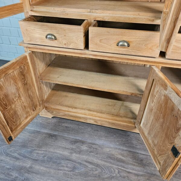 Vitrine Bücherschrank Teakholz 1,56 m – Bild 12