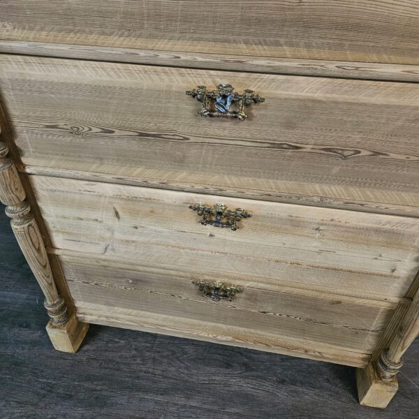 Hochkommode Kommode Gründerzeit 1880 Kiefer – Bild 7
