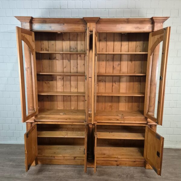 Vitrine Bücherschrank Kiefer 2,10 m – Bild 11