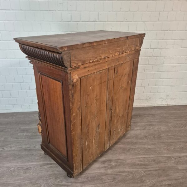 Hochkommode Kommode Gründerzeit 1880 Nussbaum – Bild 12
