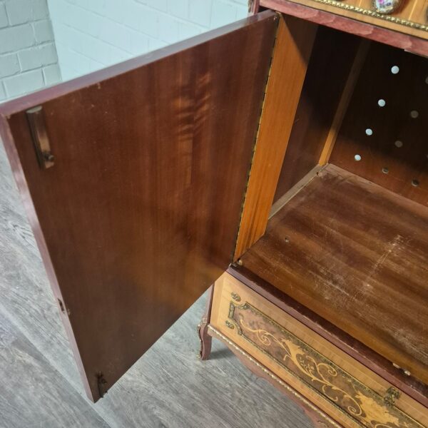 Schränkchen Phono-Schrank Neubarock Nussbaum 1,07 m – Bild 20