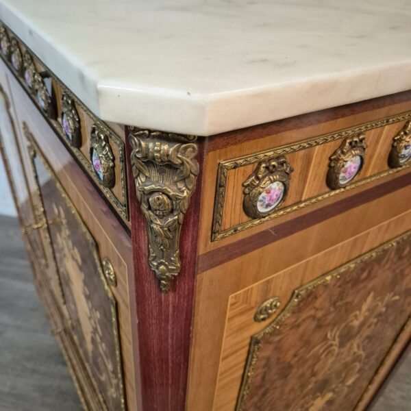 Schränkchen Phono-Schrank Neubarock Nussbaum 1,07 m – Bild 5