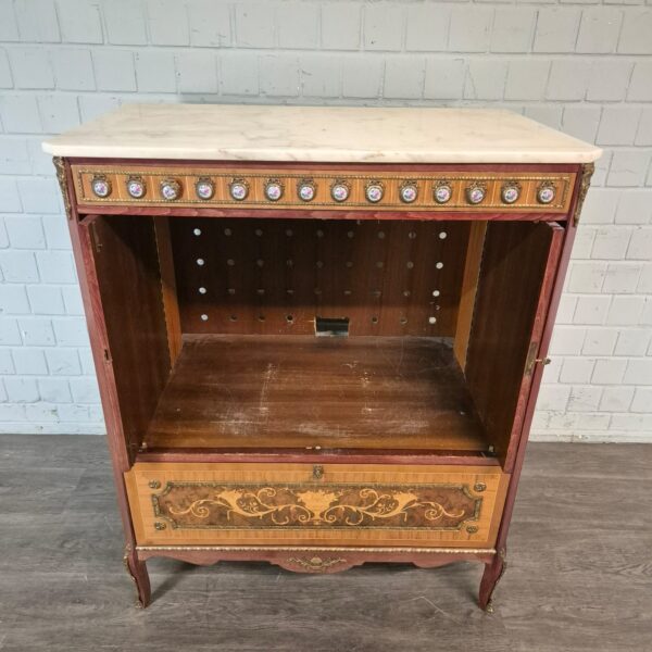 Schränkchen Phono-Schrank Neubarock Nussbaum 1,07 m – Bild 19