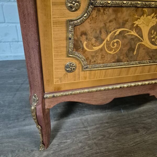 Schränkchen Phono-Schrank Neubarock Nussbaum 1,07 m – Bild 6