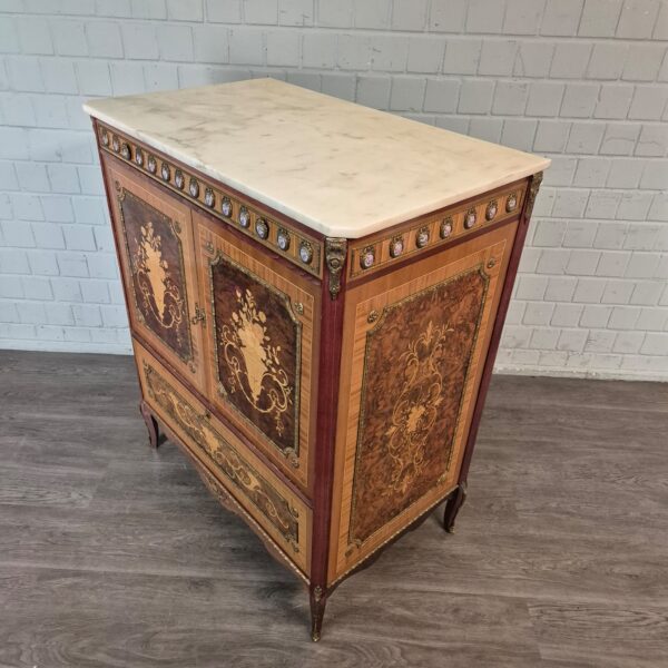 Schränkchen Phono-Schrank Neubarock Nussbaum 1,07 m – Bild 3