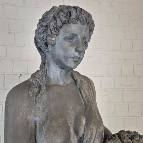 Skulptur Statue Frau 2,30 m Bronze 1920 – Bild 5