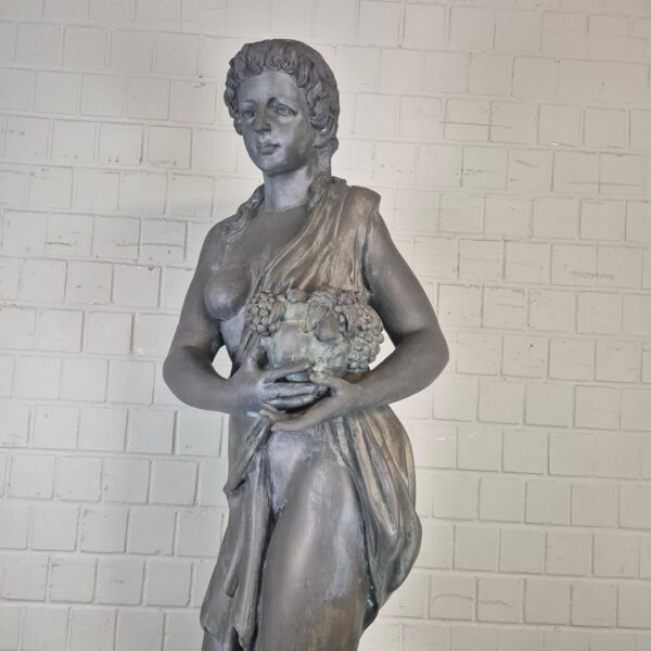 Skulptur Statue Frau 2,30 m Bronze 1920 – Bild 9