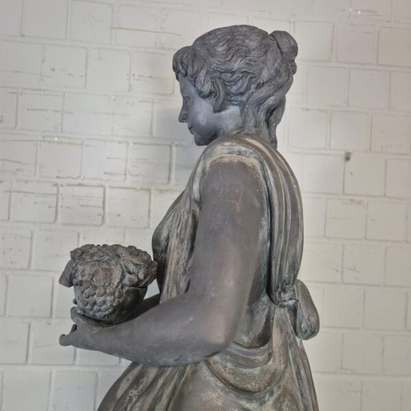 Skulptur Statue Frau 2,30 m Bronze 1920 – Bild 11