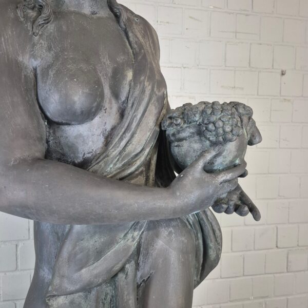 Skulptur Statue Frau 2,30 m Bronze 1920 – Bild 6