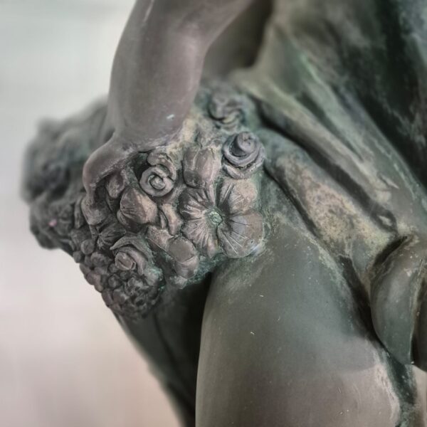 Skulptur Statue Frau 2,30 m Bronze 1920 – Bild 7