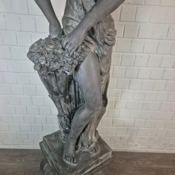 Skulptur Statue Frau 2,30 m Bronze 1920 – Bild 6