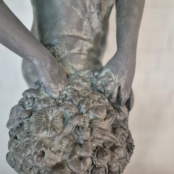 Skulptur Statue Frau 2,30 m Bronze 1920 – Bild 4