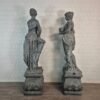 Skulpturen Statuen Frauen 2,30 m Bronze 1920 – Bild 8