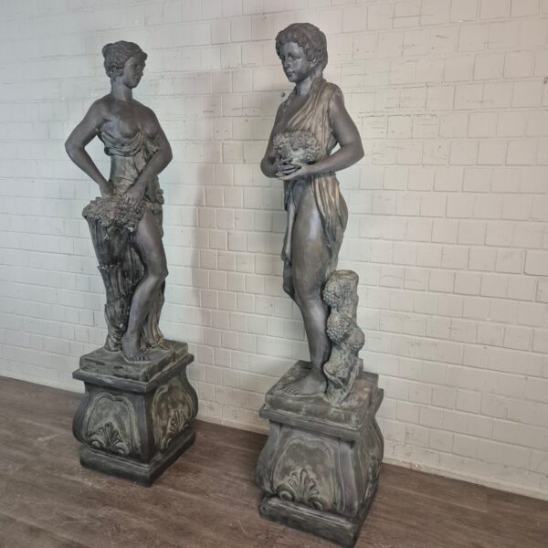 Skulpturen Statuen Frauen 2,30 m Bronze 1920 – Bild 6