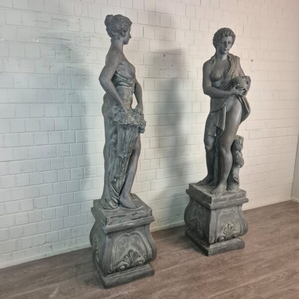 Skulpturen Statuen Frauen 2,30 m Bronze 1920 – Bild 2