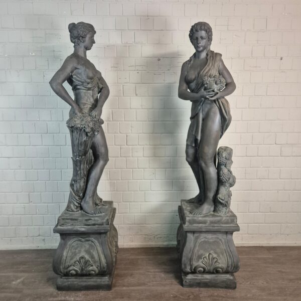 Skulpturen Statuen Frauen 2,30 m Bronze 1920 – Bild 3