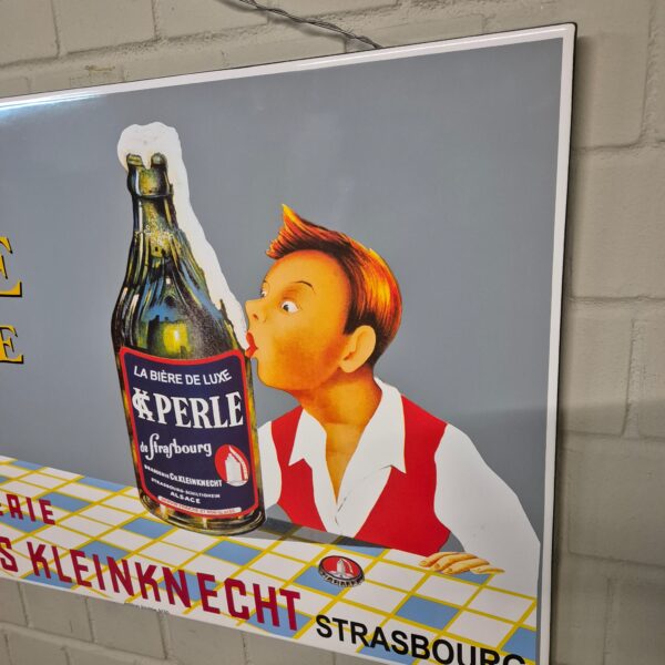 Emaille-Reklameschild "Bières Perle d'Alsace" 1,00 m x 0,65 m – Bild 6