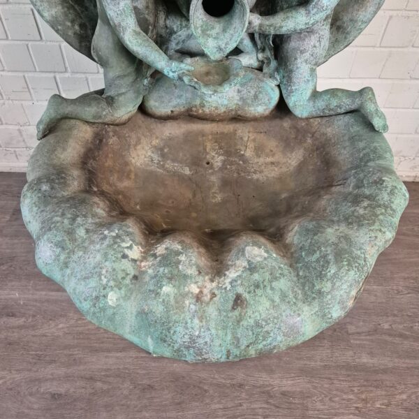 Brunnen Wasserspiel "Muschel mit Putten" Bronze 1,53 m – Bild 6