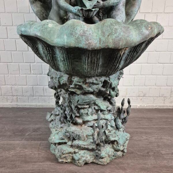 Brunnen Wasserspiel "Muschel mit Putten" Bronze 1,53 m – Bild 7
