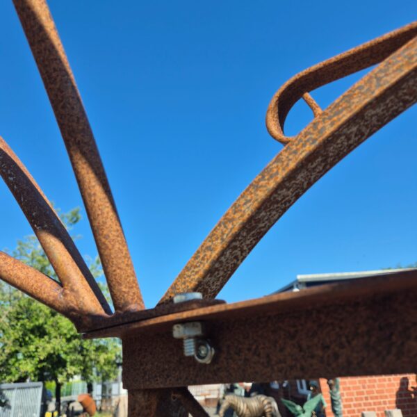 Pavillon Pergola Stahl in Rostoptik Ø 3,50 m – Bild 8