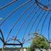 Pavillon Pergola Stahl in Rostoptik Ø 3,50 m – Bild 7
