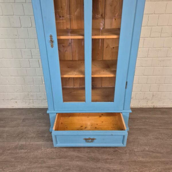 Vitrine Bücherschrank Jugendstil 1900 Kiefer – Bild 8