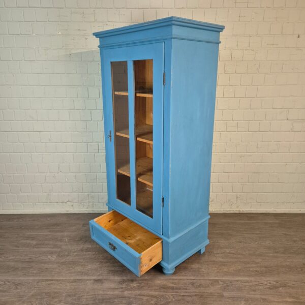 Vitrine Bücherschrank Jugendstil 1900 Kiefer – Bild 7