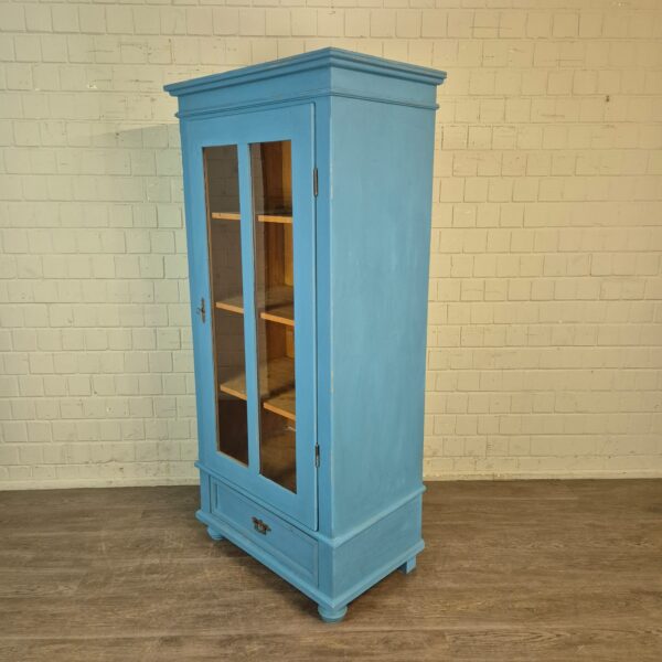Vitrine Bücherschrank Jugendstil 1900 Kiefer – Bild 3